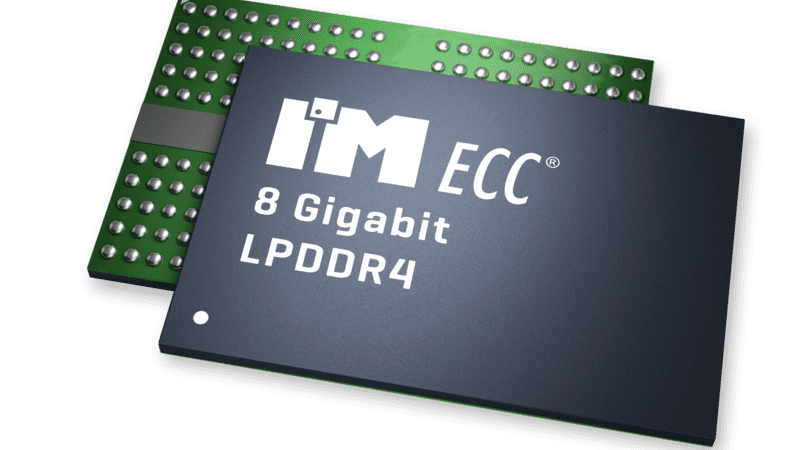 ECC LPDDR4, 8Gb, 1.1V, 256Mx32, 1600MHz (3200Mbps), -40C to +95C, FBGA-200