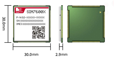 SIM7600X, Multi-band LTE-FDD/LTE-TDD/HSPA+/UMTS/EDGE/GPRS/GSM module, 4G LTE CAT1